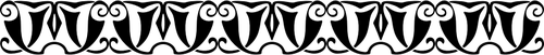 Divisor de ornamental horizontal