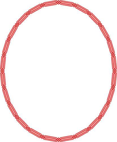 Ovalen ägyptischen Rahmen
