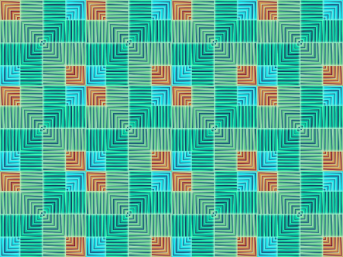 緑色の正方形の背景パターン