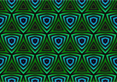 Background pattern with green and blue triangles