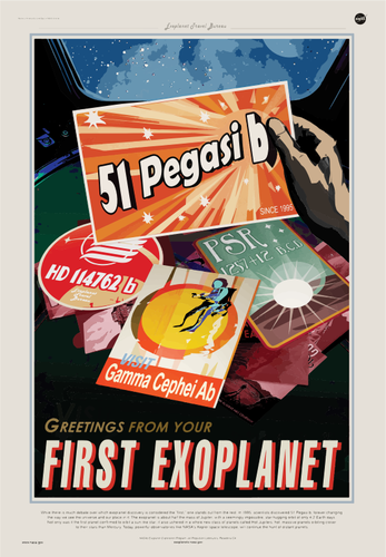 Egzoplanety NASA plakat
