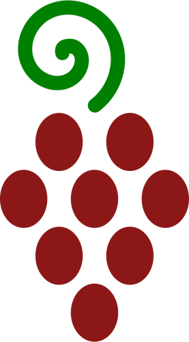 Кучу винограда векторное изображение