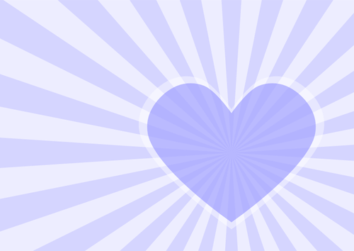 Sydämen muotoilu violetilla värillä