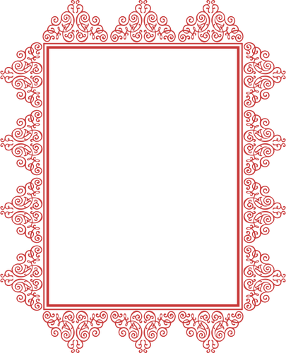 Rektangulär röd ram