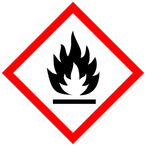 Flammable substances warning