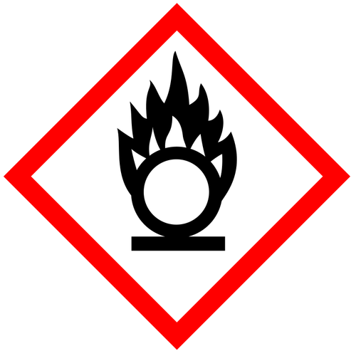 Substanțe oxidante, avertizare