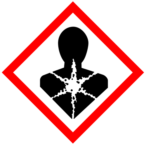 मानव स्वास्थ्य के लिए खतरनाक पदार्थों के लिए pictogram