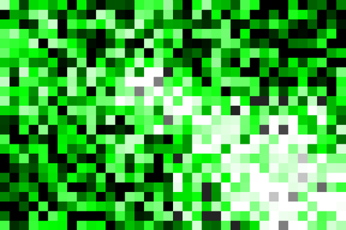 काले और हरे रंग में पिक्सेल पैटर्न