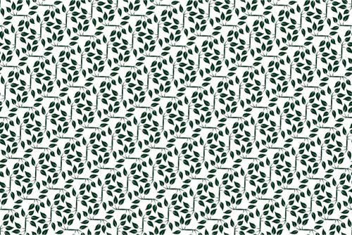 Leafy pattern vector drawing