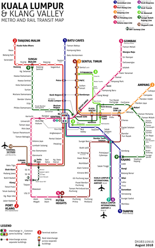 쿠알라룸푸르 지하철 철도 교통