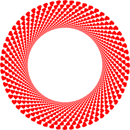 Rød hjerter lukkeren vortex