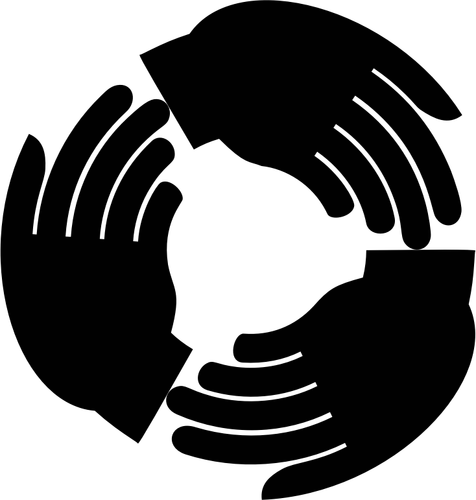 Reciprocity symbol in black color