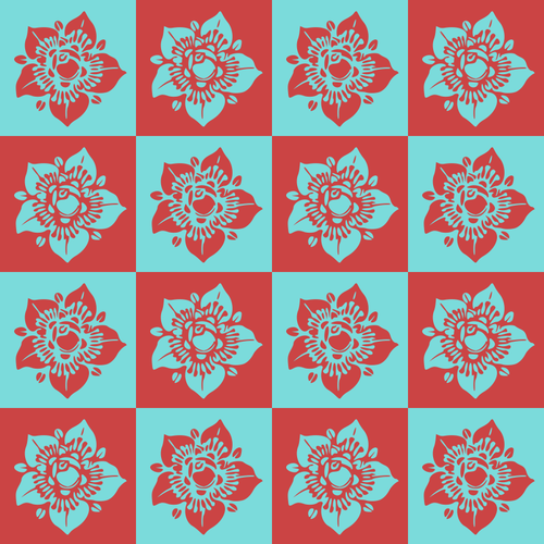 Illustration de vecteur pour le motif roses