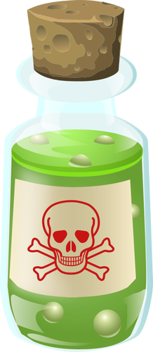 Poison bottle vector image