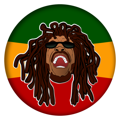 Rastafari huvud