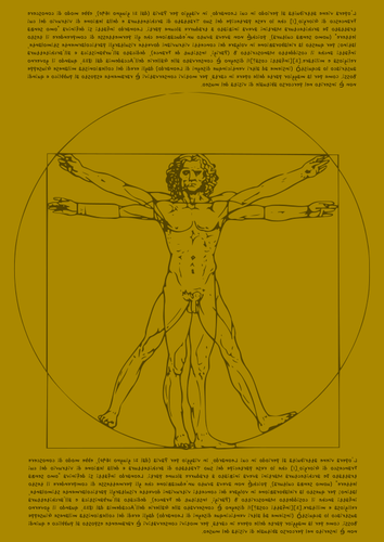 Vitruvian man vector illustration