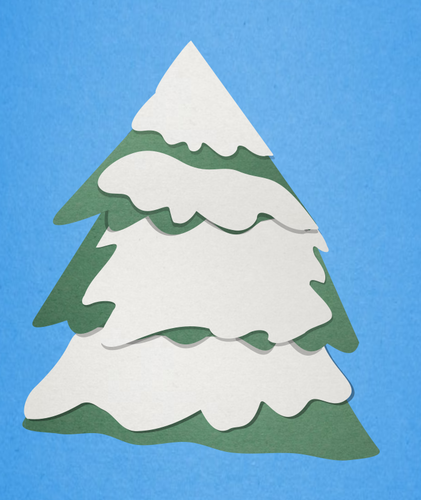 Christmas tree paper