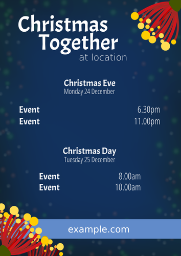 Christmas poster template