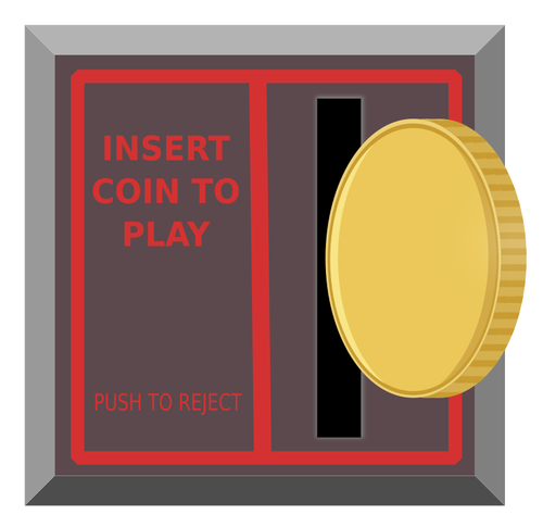 Arcade coin slot