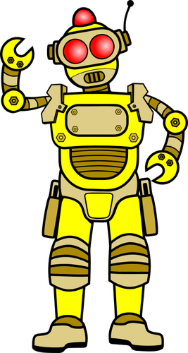 Żółty robot