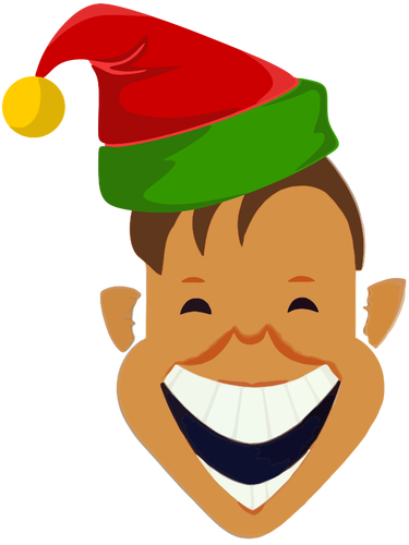 Laughing Christmas elf