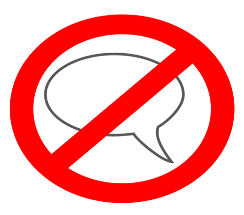 No talking symbol