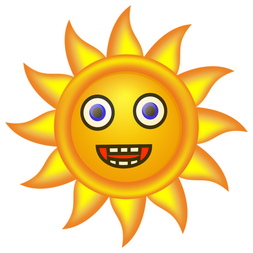 Crazy happy sun