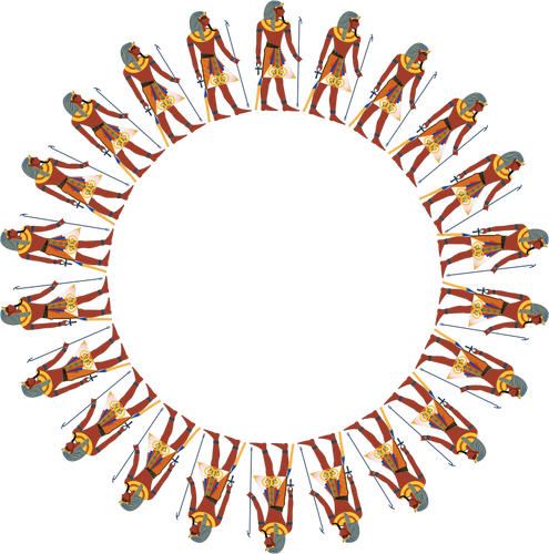 Quadro de círculo egípcia