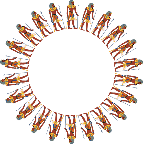 Egyptian circle frame