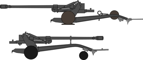 FH70 155mm top görüntüsü