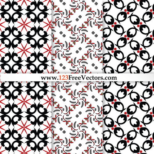 Floral mønstre vector pack