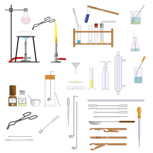 Chemistry glassware and equipment