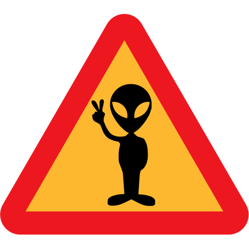 Tanda peringatan alien