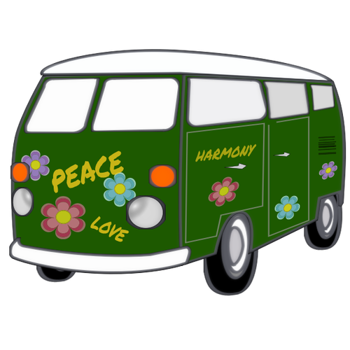 Hippie Van Car