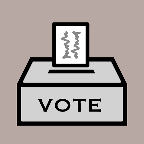 Símbolo vetorial de votação