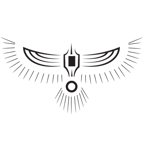 Simbol siluetă totem vultur