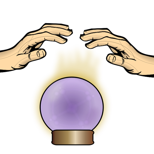 Glob de cristal cu mâini