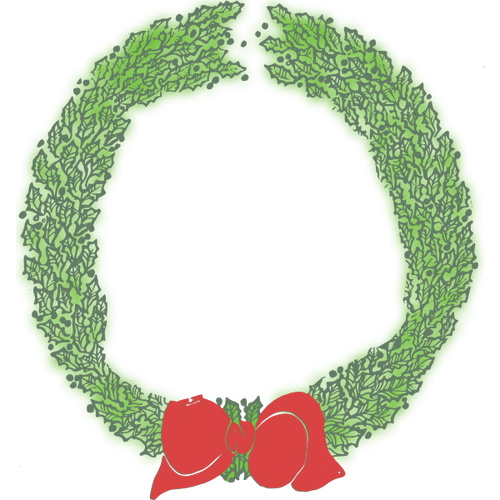 Weihnachtskranz rote Schleife