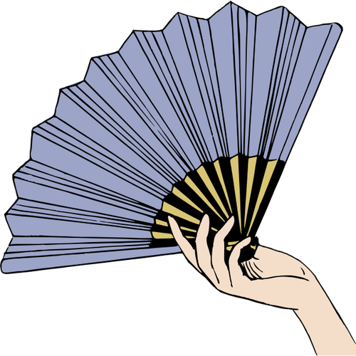 Paper Fan In A Hand