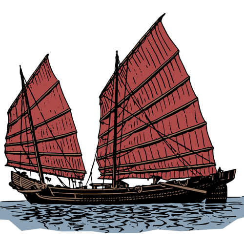 Stary chiński statek