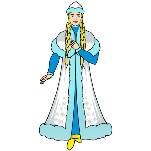 Snow maiden clip art