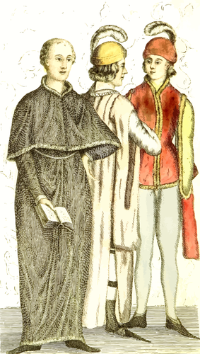 vestido do século XV
