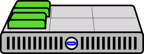 Dos máquinas virtuales clip arte vectorial