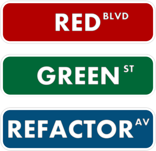 Rood groen refactor straatnaambord vector tekening