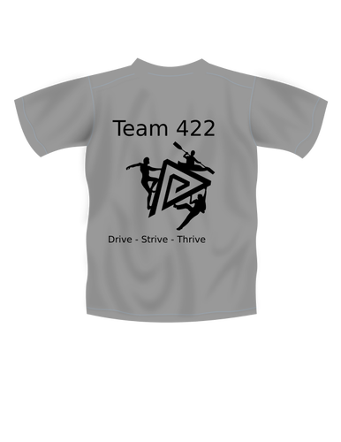 Team logo on T-shirt