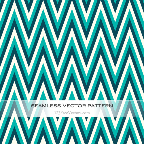 Seamless pattern with retro zigzag stripes