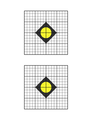 Mål for sighting i en rifle