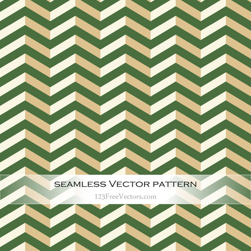 Green Vintage Background With Chevrons