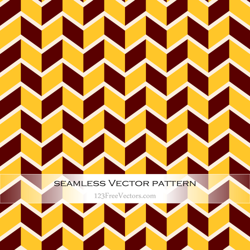 Rode gele naadloze Zigzag patroon Vector