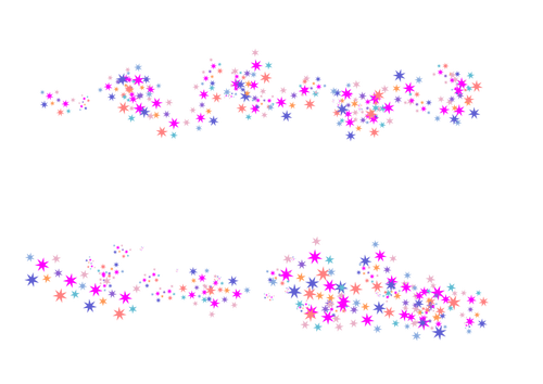 Imagem de vetor de divisor de estrelas coloridas